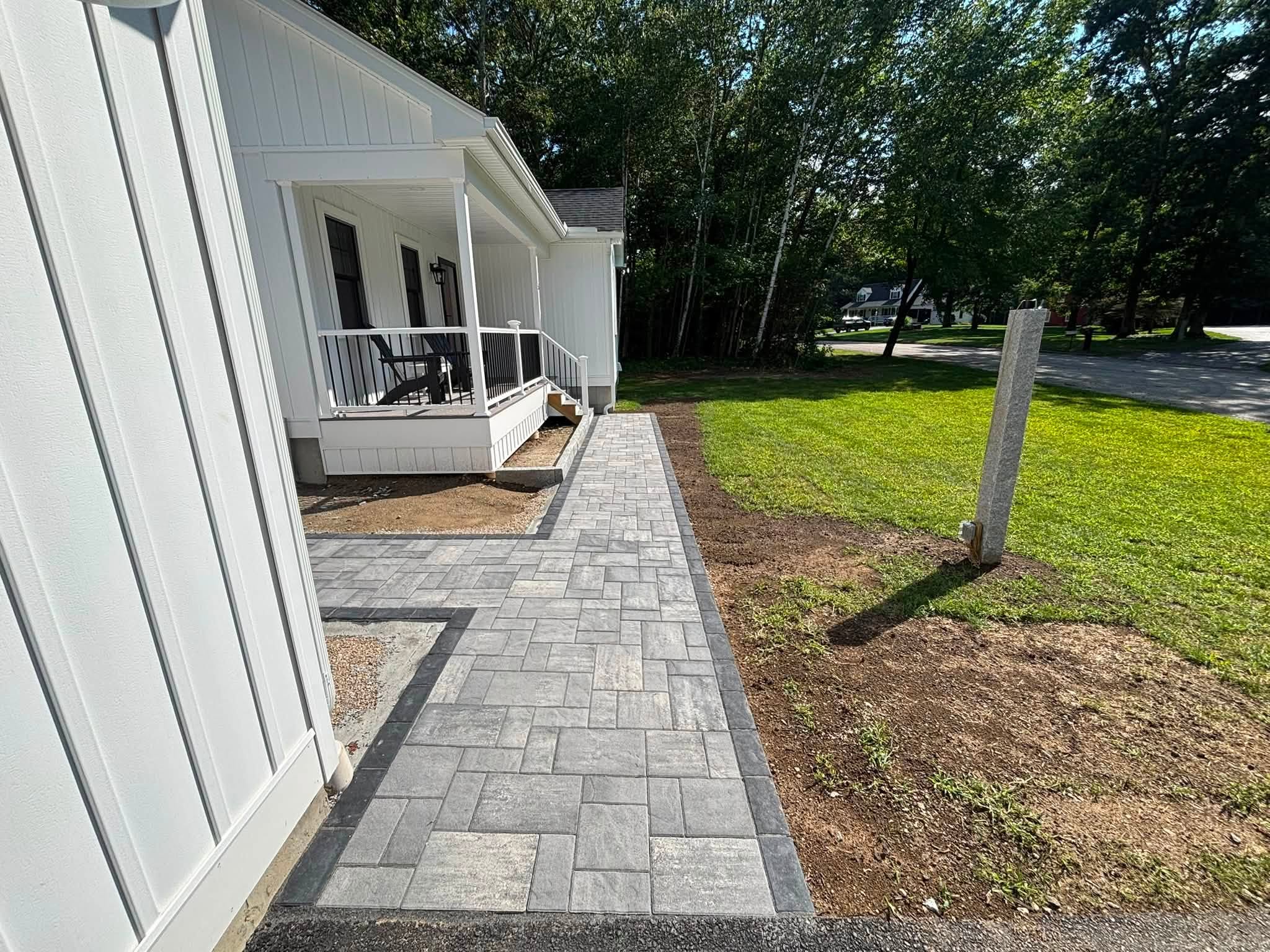 Completed patio surface — Charlton, MA